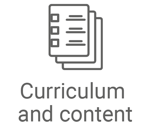 Curriculum and content