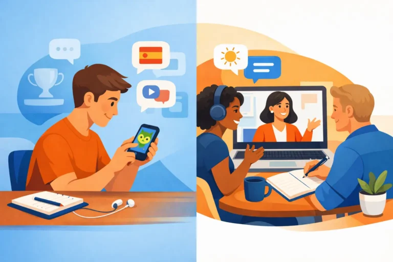 Apps vs Live Spanish Classes: What Works Best?
