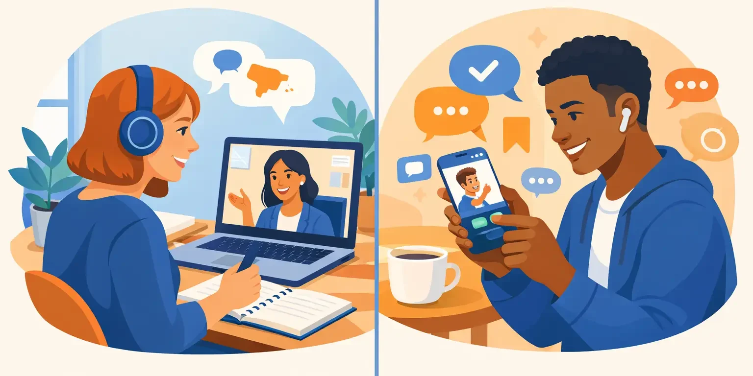 Spanish Tutor vs App: What Gets You Speaking? Spanish Tutor vs App: What Gets You Speaking?