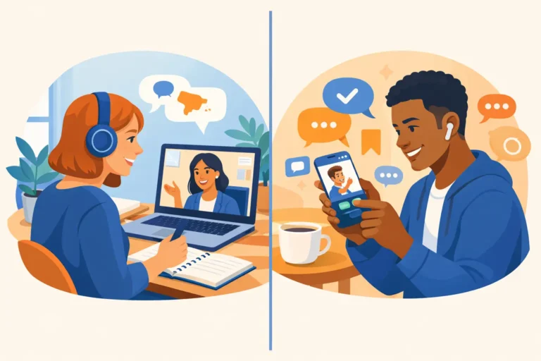Spanish Tutor vs App: What Gets You Speaking?